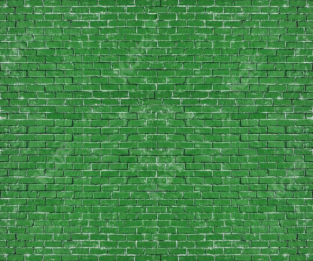 Kate Spring Green Brick Backdrop for photography
