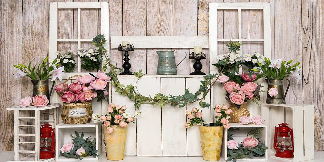 Kate Spring/mother's Day Flower Stand Cake Smash Backdrop Designed by Emetselch -UK