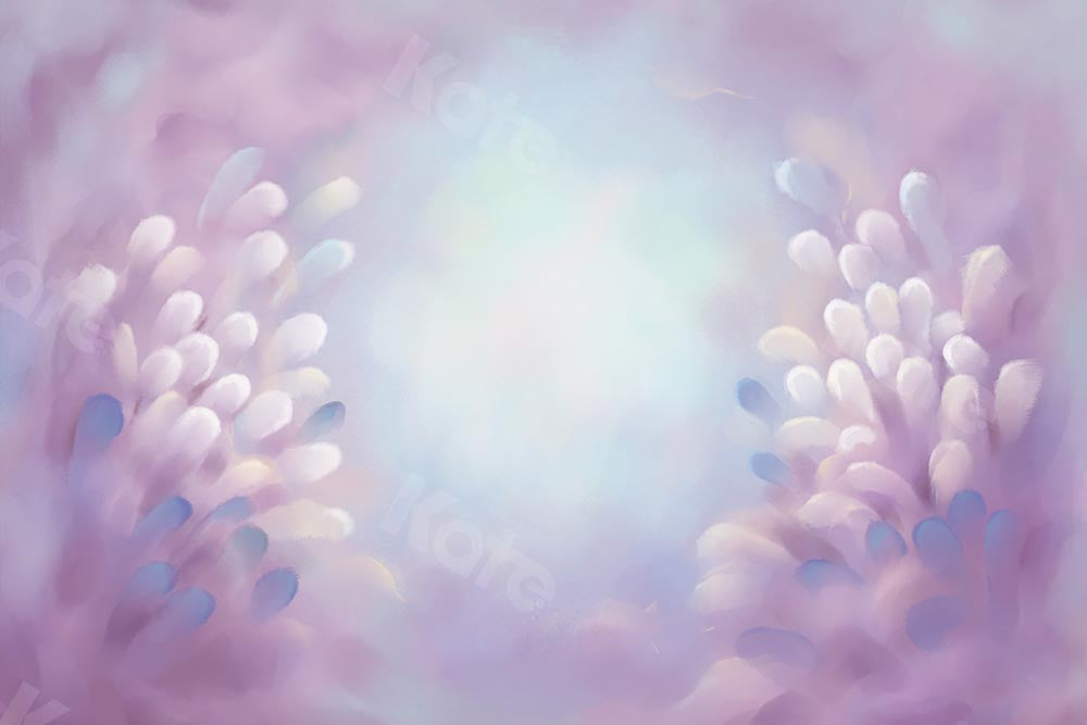 Kate Dreamy Purple Fine Art Flower Backdrop Designed by GQ