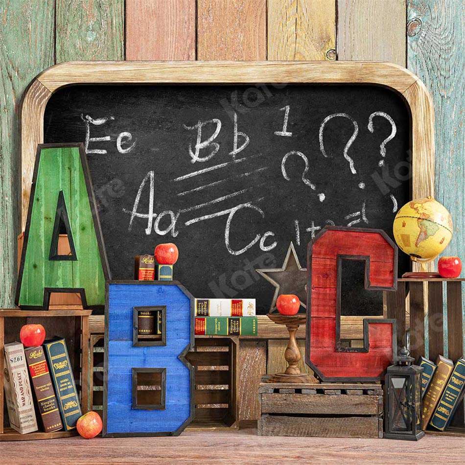Kate Children Back to School Backdrop Designed by Emetselch -UK