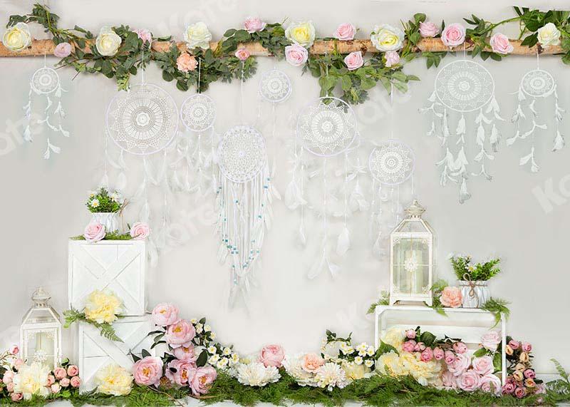 Kate Mother's Day Flowers Boho White Backdrop Designed by Emetselch