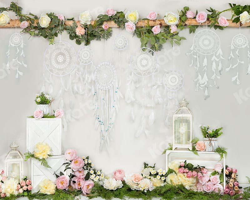 Kate Mother's Day Flowers Boho White Backdrop Designed by Emetselch