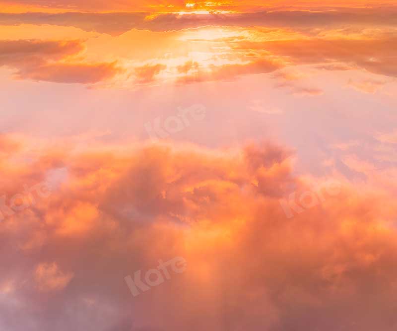 Kate Dusk Orange Sky Summer Backdrop for photography -UK