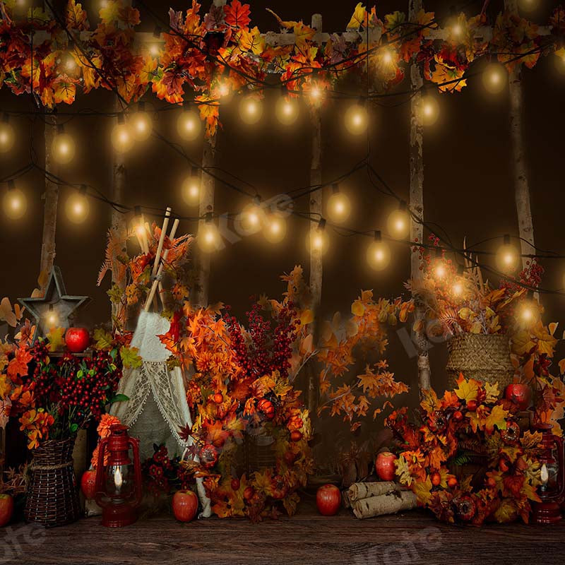 Kate Jungle Camping Autumn Tent Backdrop Designed by Emetselch