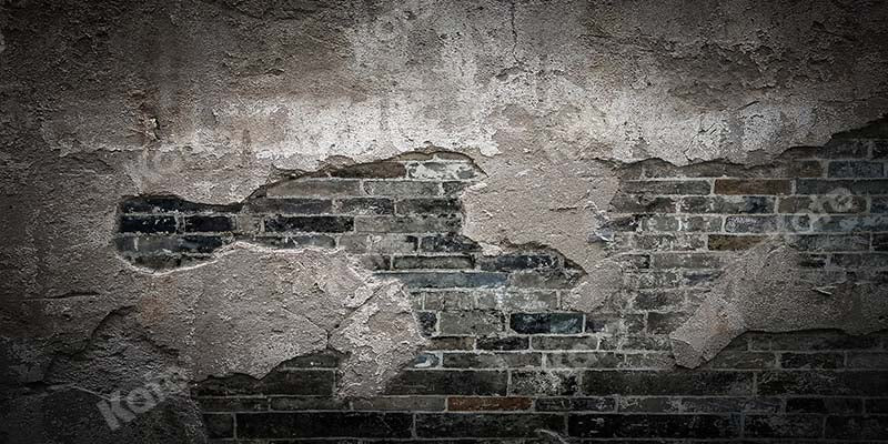 Kate Retro Dark Brick Dark Wall Backdrop for photography -UK