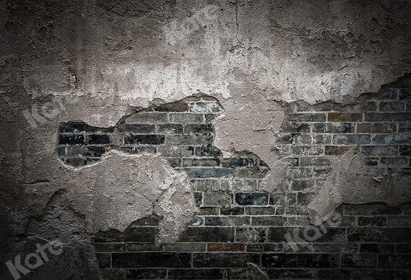 Kate Retro Dark Brick Dark Wall Backdrop for photography -UK