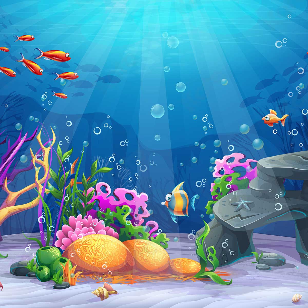 Kate Mermaid Underwater World Scene Backdrops for Photography