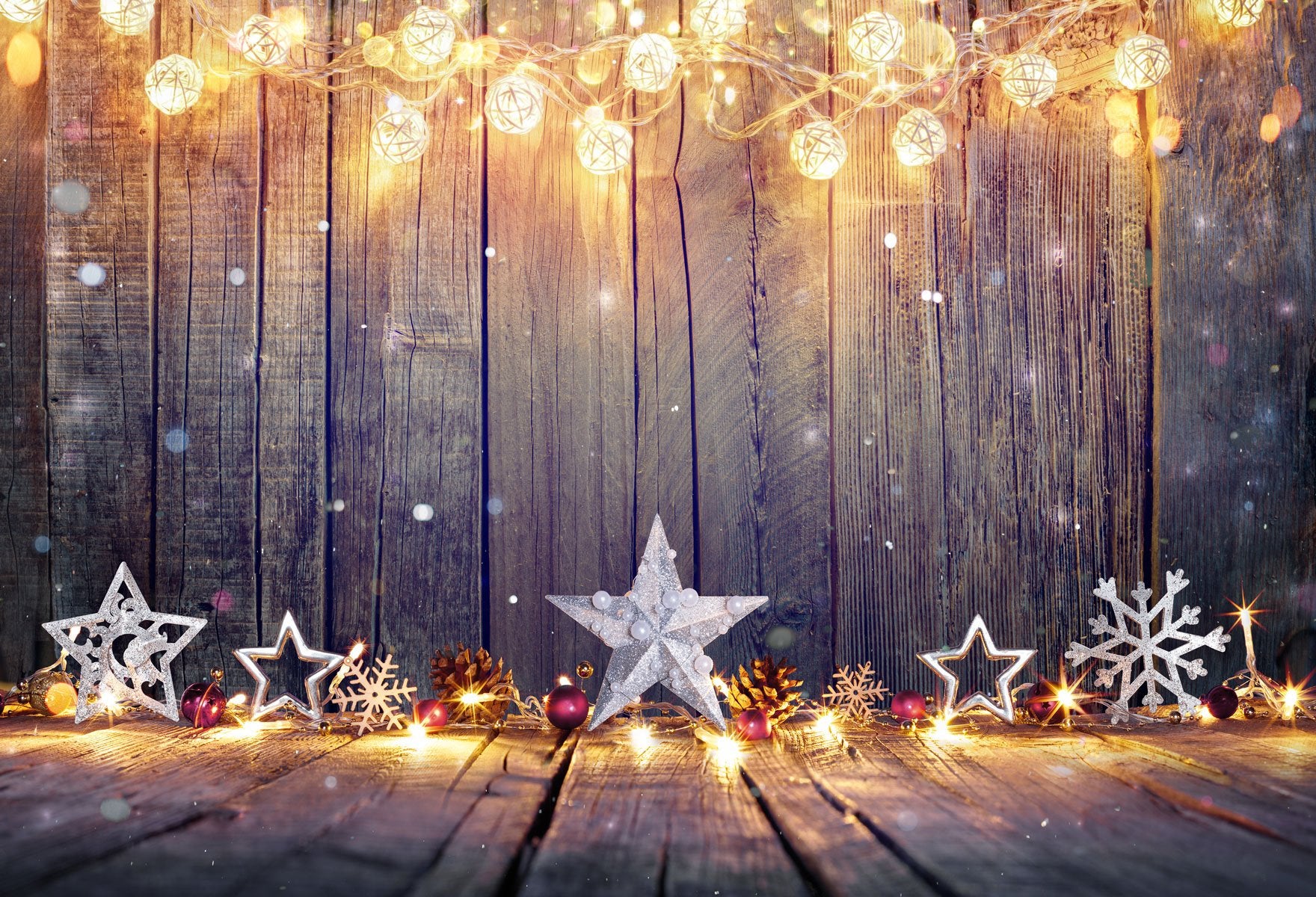 Kate Bokeh Glitter Wood Floor backdrop for Christmas photography - Kate backdrop UK