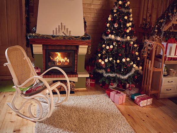 Kate Indoor Christmas Photography Backdrop Chair Floor Background - Kate backdrop UK