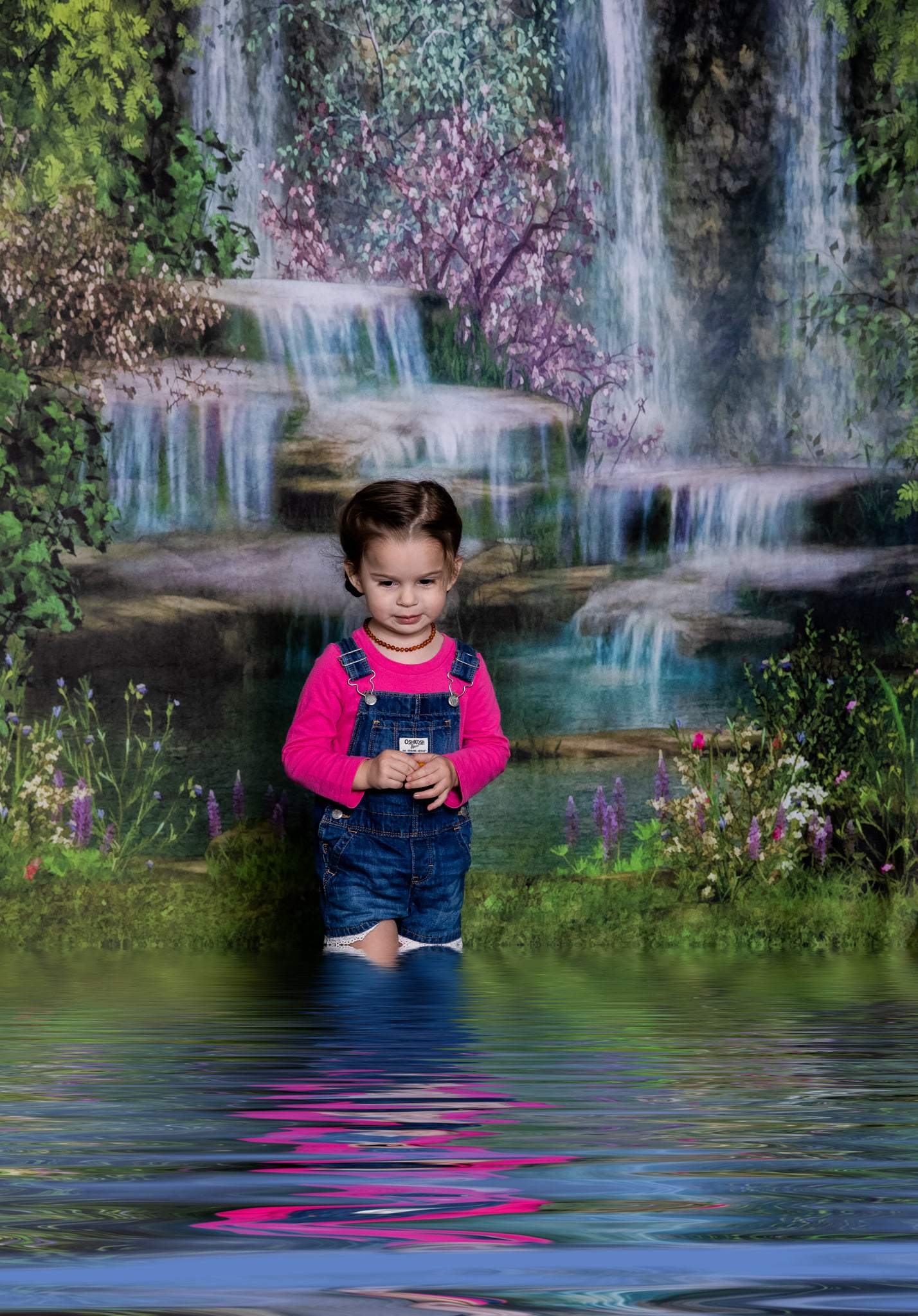 Kate Mermaid Stream Water Spring Backdrop -UK
