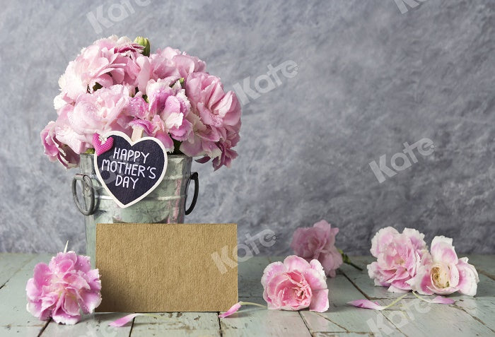 Pink Flowers Mother's Day Backdrop