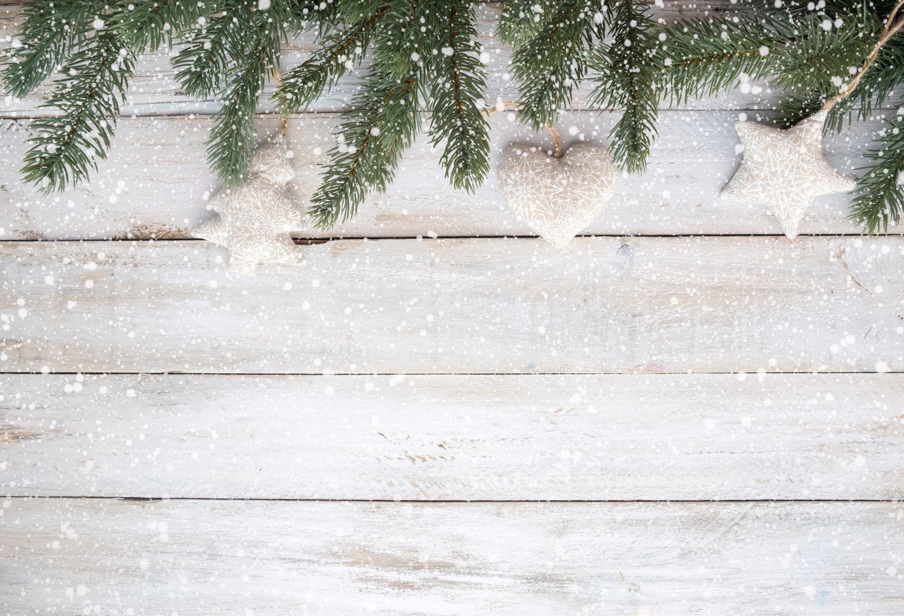 Kate Christmas Snowflake Wood Floor Backdrops for Photography