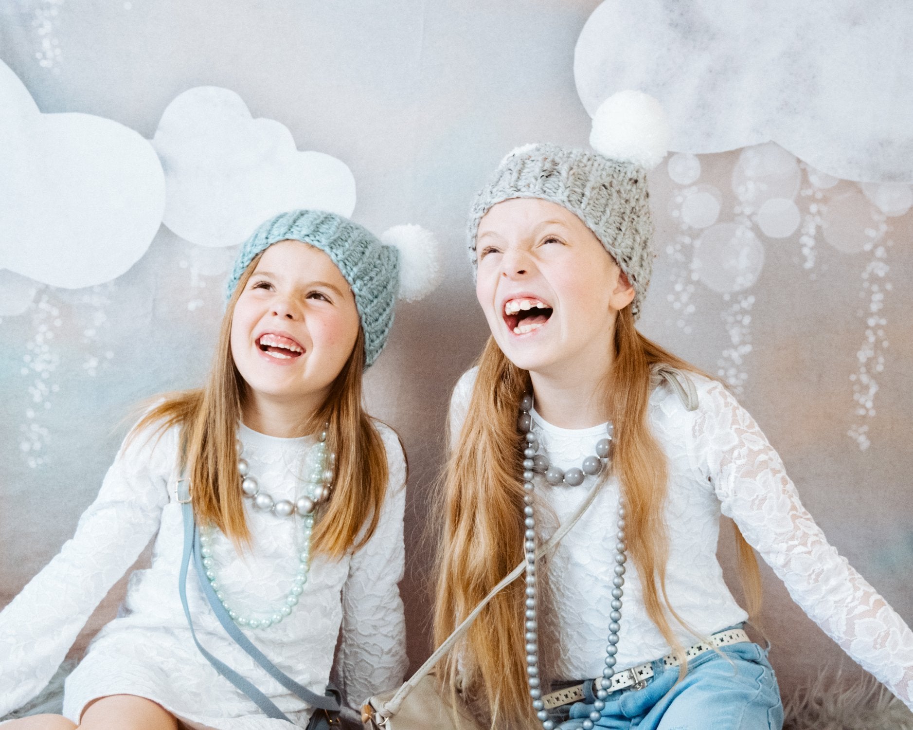 Kate Baby Shower Take Flight Winter Clouds Backdrop for Photography Designed by Mini MakeBelieve - Kate backdrops UK