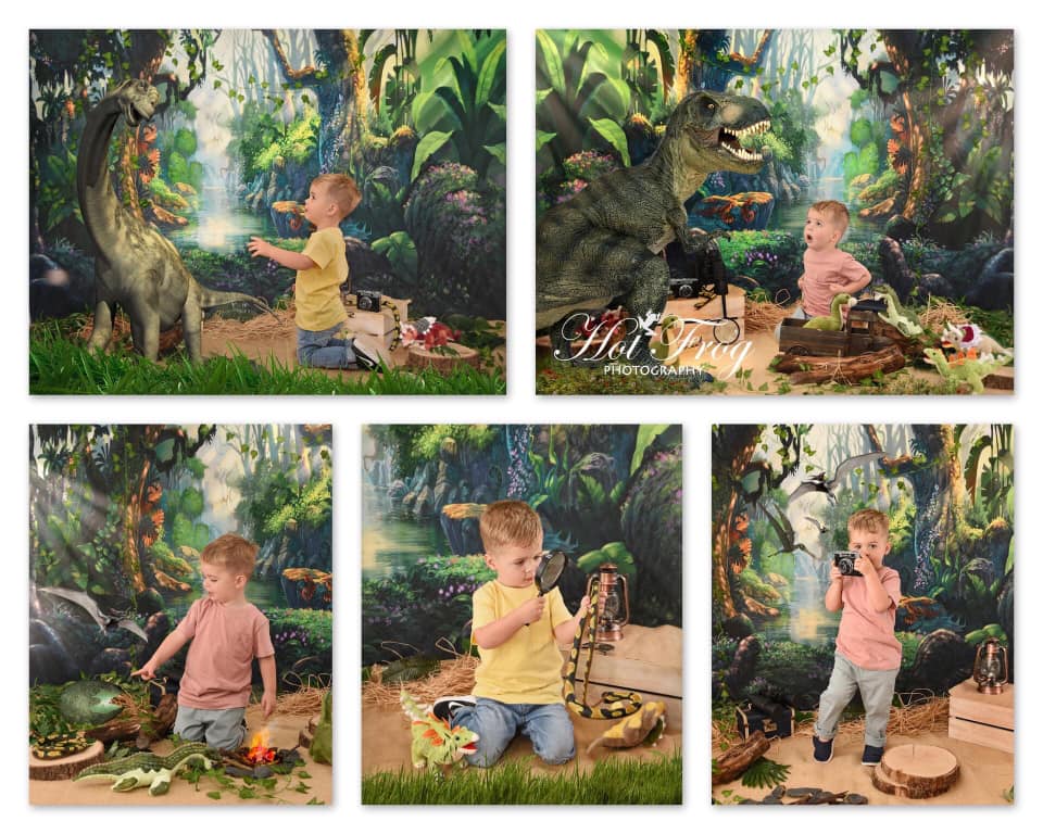 Kate Jungle Theme Backdrop Scenery Green Forest Tree Backdrop