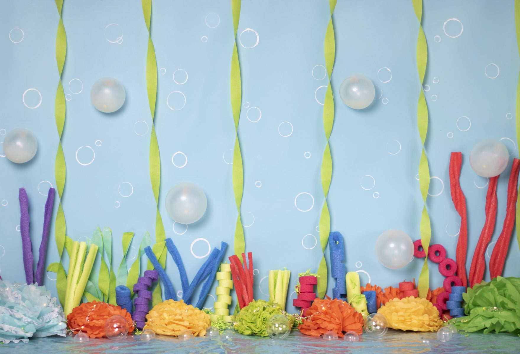 Kate Colorful Underwater Children Summer Backdrop Designed by Erin Larkins