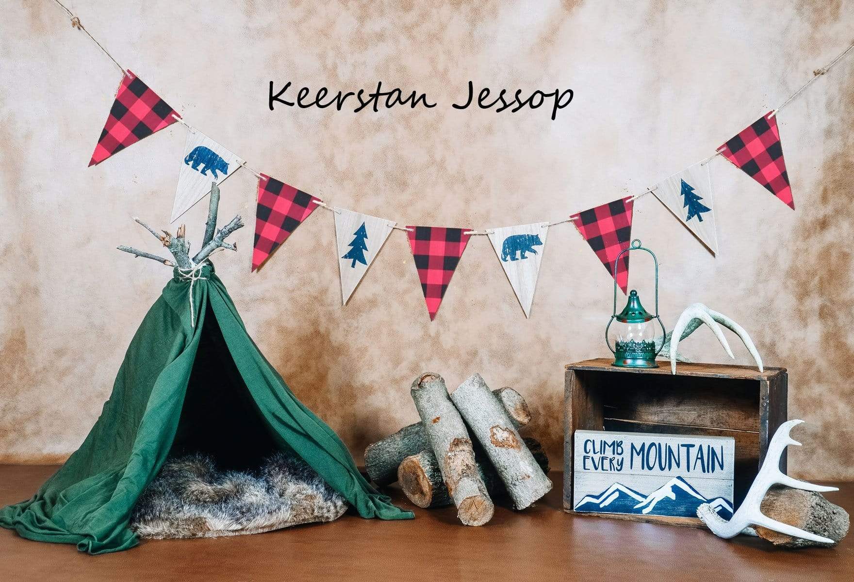 Kate Summer Camping Children Backdrop for Photography Designed by Keerstan Jessop