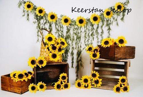 Kate Sunflower Summer Backdrop for Photography Designed by Keerstan Jessop -UK