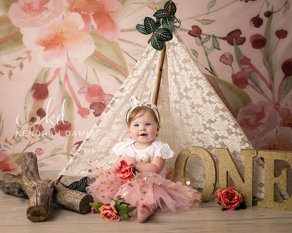 Kate  Redberry Flower Backdrop for Photography Designed By Leann West -UK
