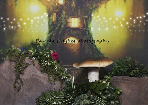 Kate Fairy Children Mushroom Backdrop for Photography Designed by Pamela Hughes photography