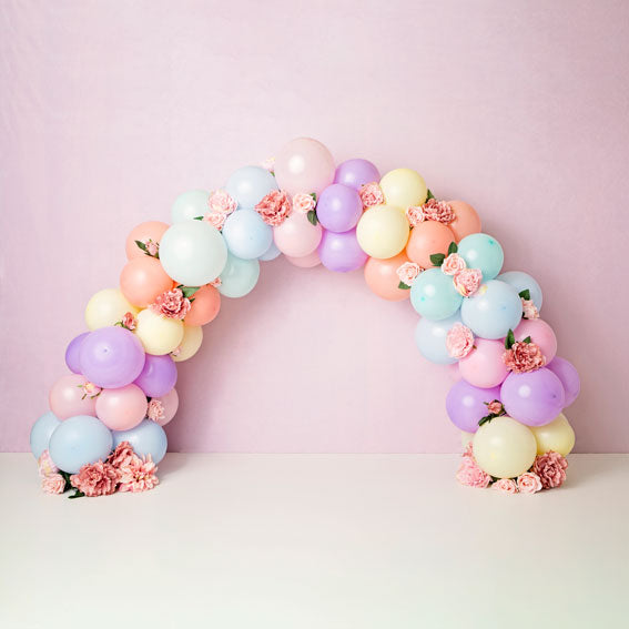 Kate Balloons Rainbow Birthday Backdrop Designed by Kerry Anderson