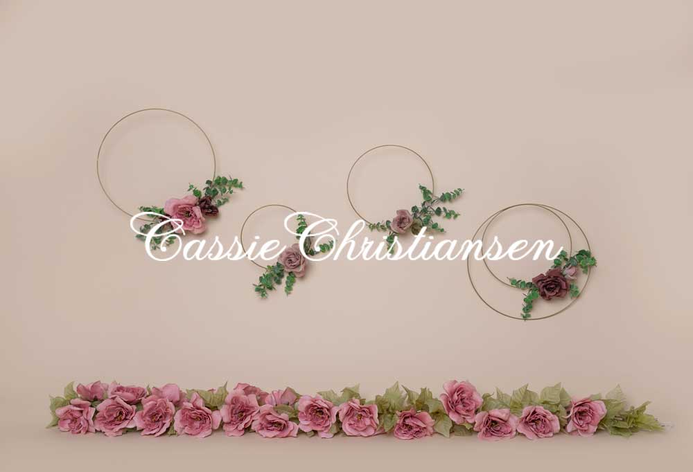 Kate Art Color Garland Rose Flower Children Backdrop Designed by Cassie Christiansen