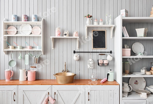 Kate Spring Kitchen White Backdrop for Photography -UK