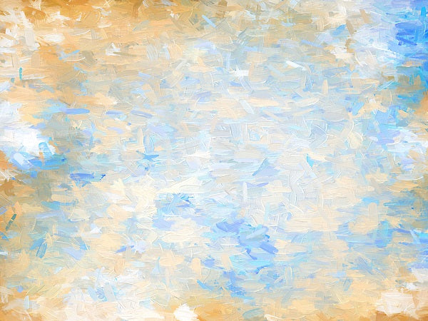 Oil Painting Orange and Blue Warm color Abstract Backdrop
