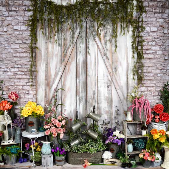 Kate Spring Blooms Flower Decorations Backdrop Designed By Arica Kirby -UK