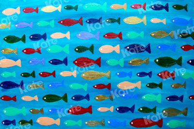 Kate Sea of fish Backdrop for Photography Designed By Leann West