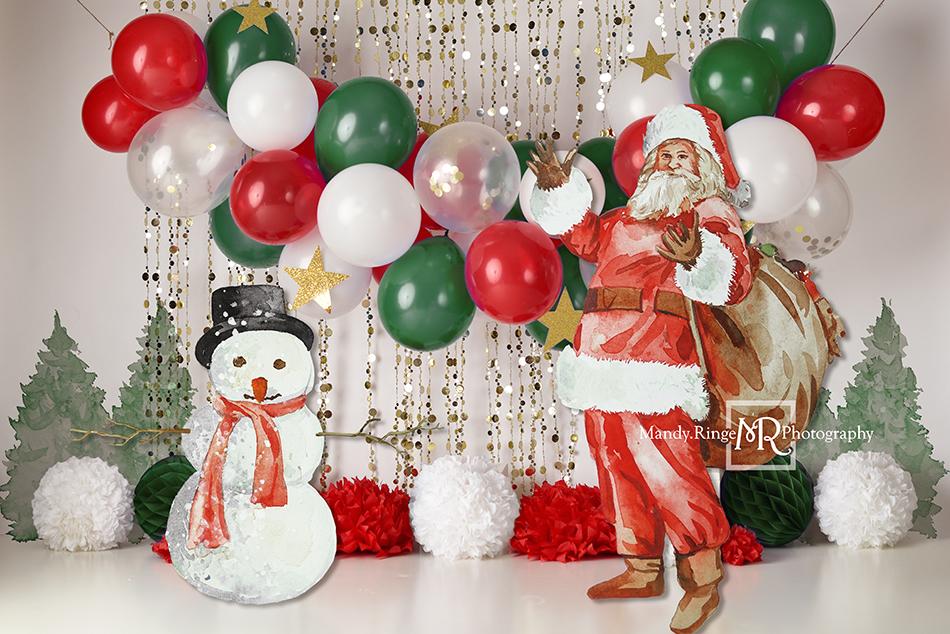 Kate Vintage Cutout Christmas Backdrop Designed by Mandy Ringe Photography
