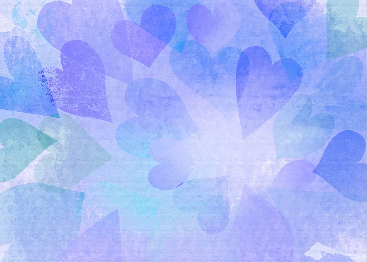 Kate Valentine's Day Blue Bokeh Hearts Backdrop Designed by Amanda Moffatt -UK
