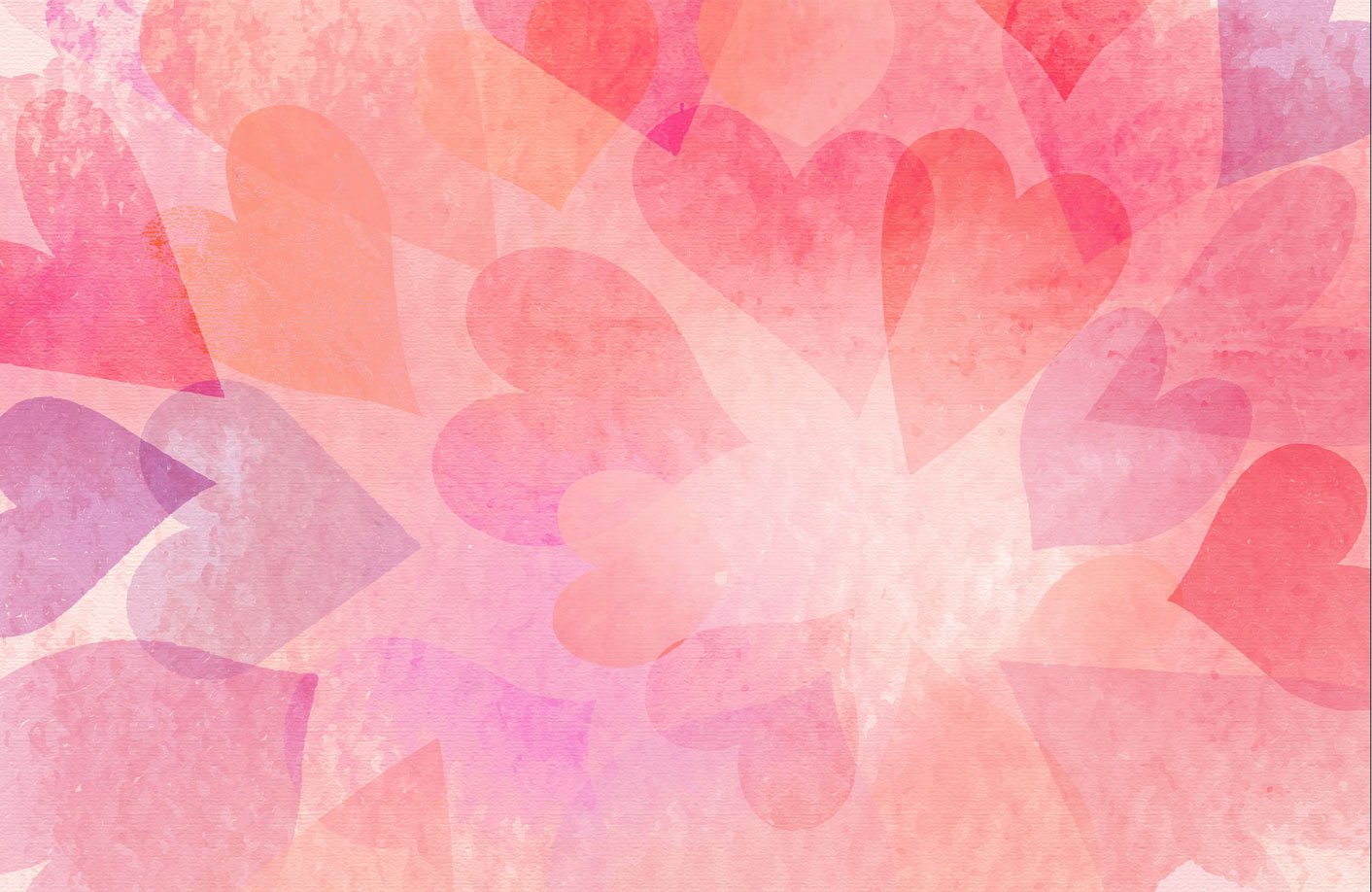 Kate Valentine's Day Pink Bokeh Hearts Backdrop Designed by Amanda Moffatt