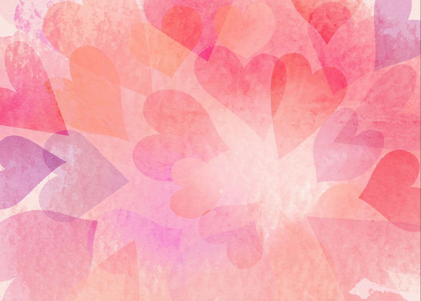 Kate Valentine's Day Pink Bokeh Hearts Backdrop Designed by Amanda Moffatt