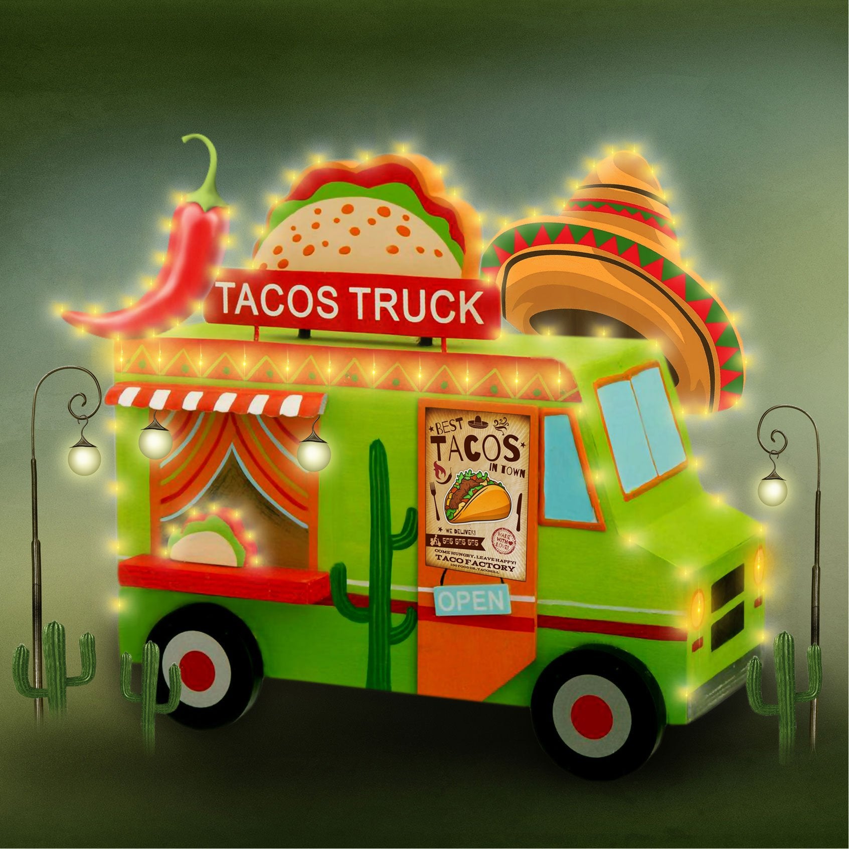Kate Cake Smash Tacos Truck Chef Backdrop Designed by Rosabell Photography