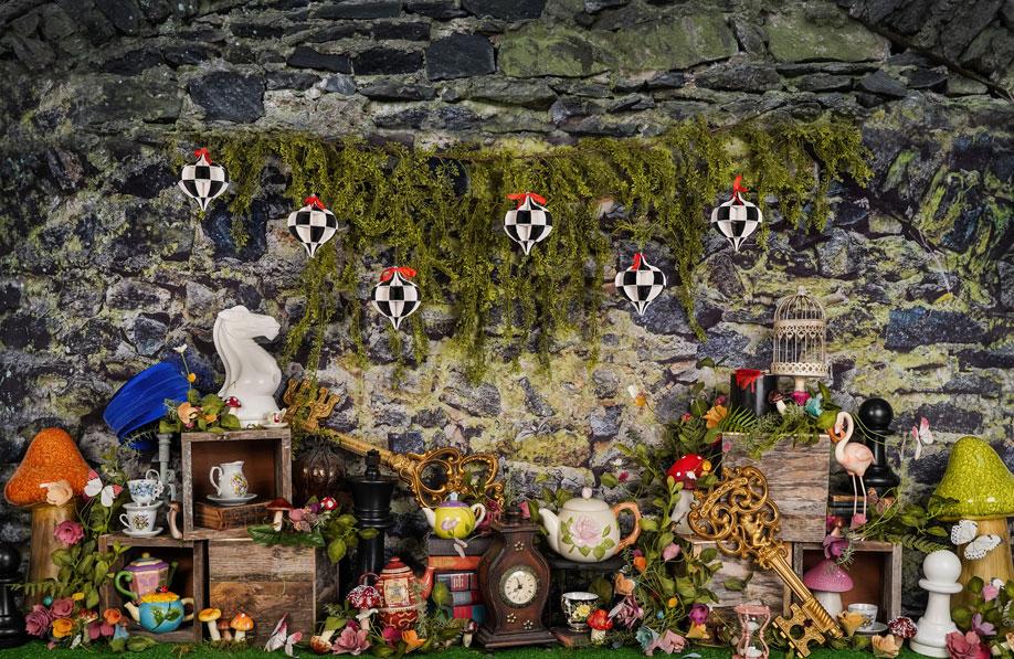 Kate Spring Alice Tea Fairy Tale Backdrop Designed by Arica Kirby -UK