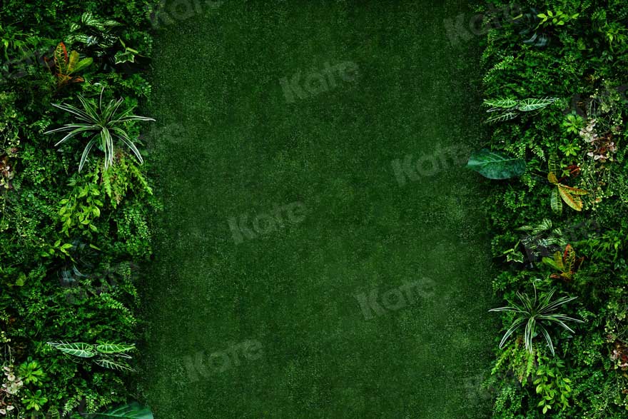 Kate Spring Plants with Green Wall Backdrop for Photography