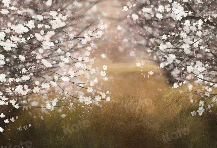 Kate Spring Ewha Flowers Garden Backdrop for Photography -UK