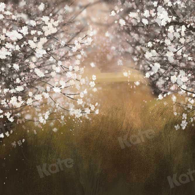 Kate Spring Ewha Flowers Garden Backdrop for Photography -UK