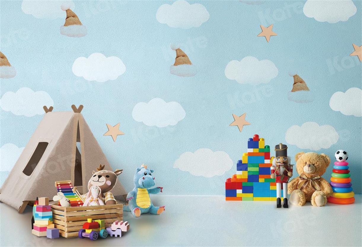 Kate Tent Children's Toy Room Backdrop for Photography