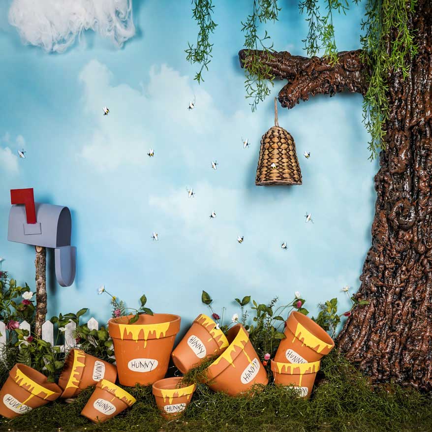 Kate Bees and Hunny Backdrop Designed by Arica Kirby