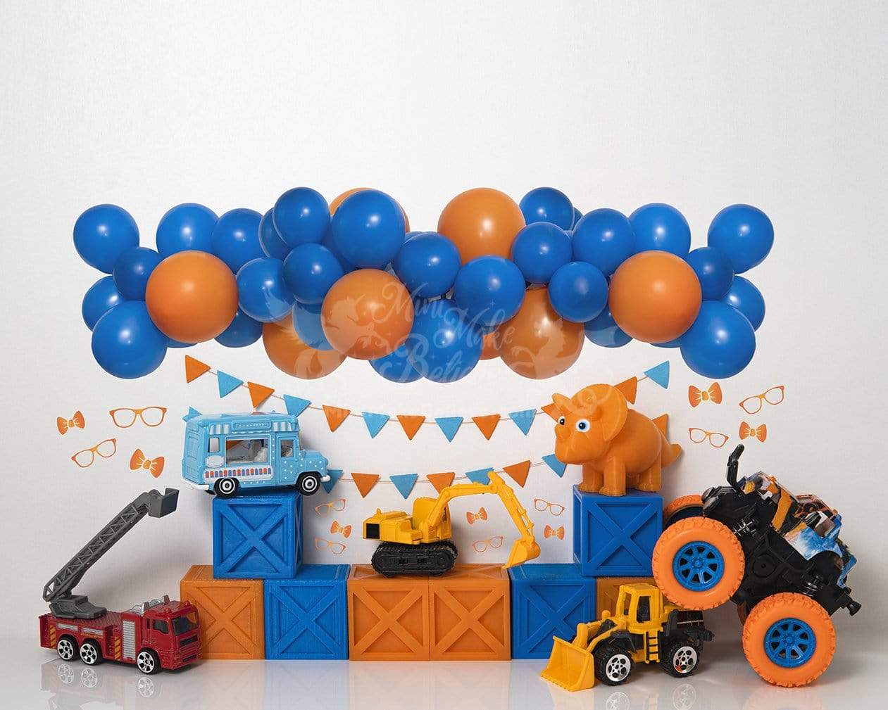 Kate Boy Cake Smash Toy Backdrop Blip Nerd Giggle Guy for Photography Designed by Mini MakeBelieve -UK
