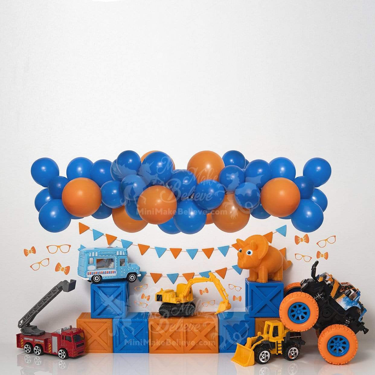 Kate Boy Cake Smash Toy Backdrop Blip Nerd Giggle Guy for Photography Designed by Mini MakeBelieve -UK