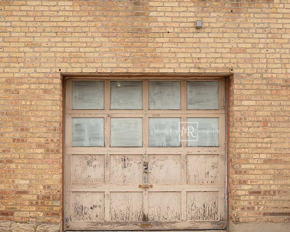 Kate Vintage Garage Door Backdrop Designed by Mandy Ringe Photography