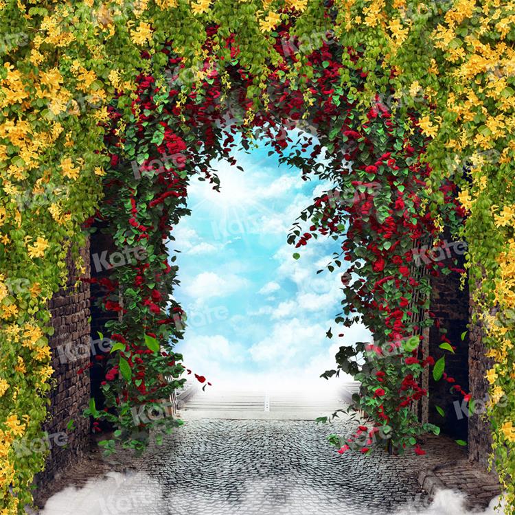 Kate Summer Floral Arch Wall  Backdrop for Photography