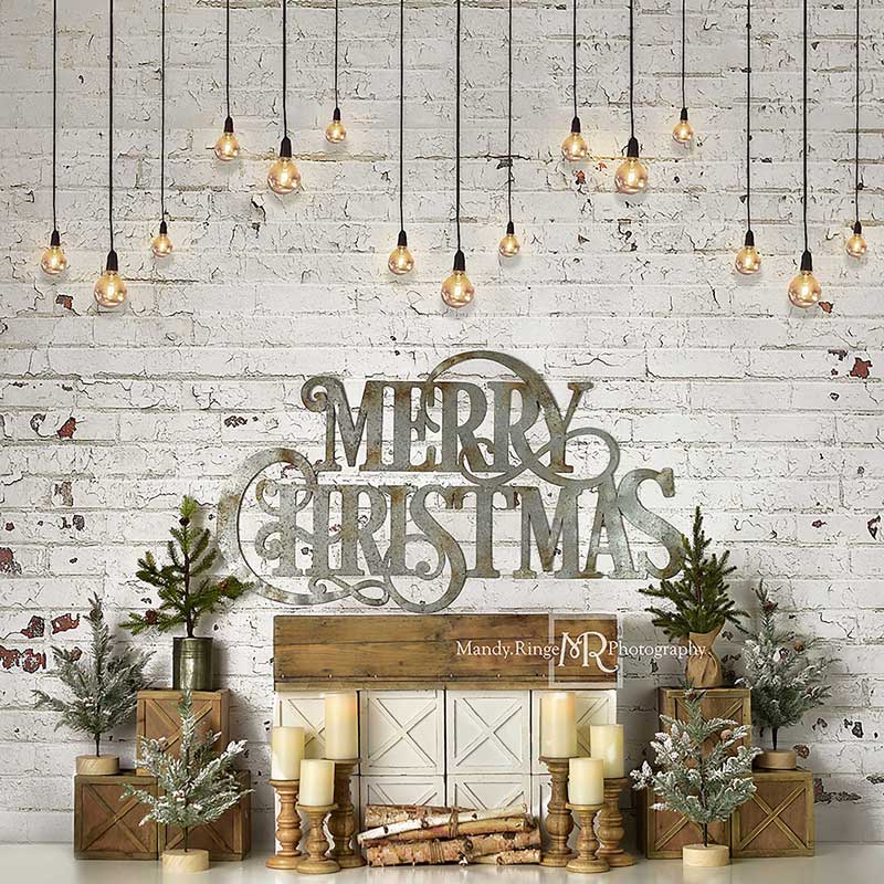 Kate Merry Farmhouse Christmas Backdrop Designed By Mandy Ringe Photography