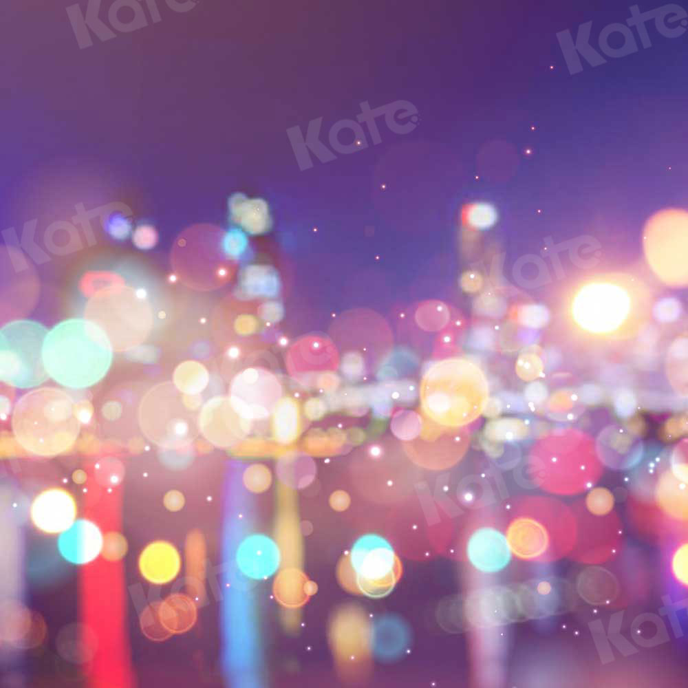 Kate City Night Street Bokeh Backdrop for Photography -UK