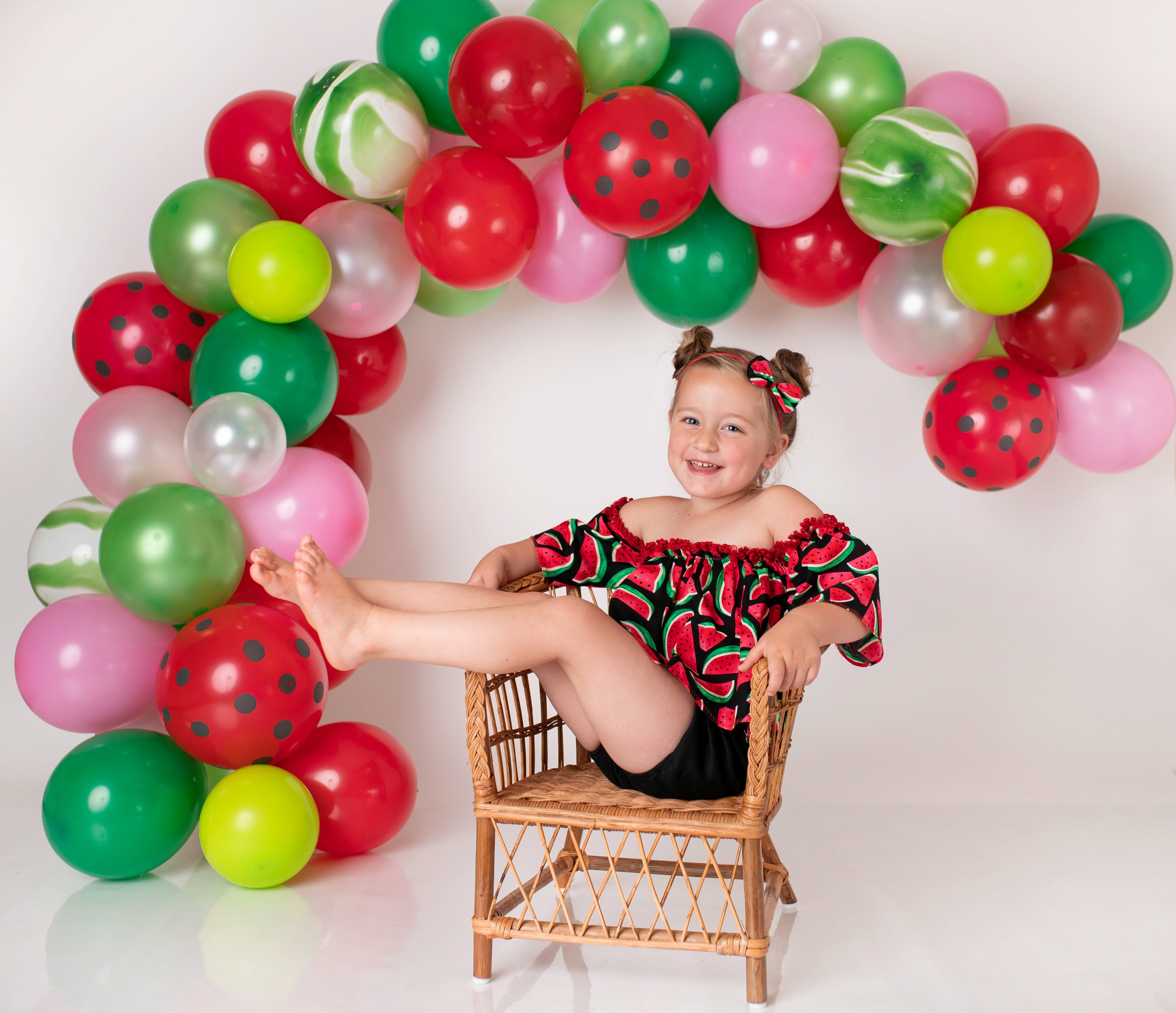 Kate Summer Backdrop Watermelon Balloons Designed By Leila Hale