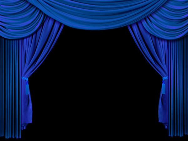 Kate Blue Stage Curtain Backdrops School Photo for Photographers - Kate backdrops UK