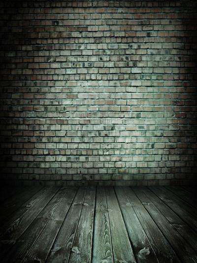 Kate Black Dark Brick Wall With Flooring Backdrop for Photography - Kate backdrops UK