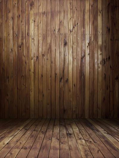 Katebackdrop：Kate Retro Style Dark Brown Wooden Wall Backdrop